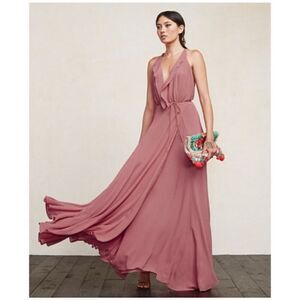 Reformation Pink Maxi Dress